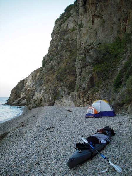 Santa Catalina Island Camping, don't forget the kayak