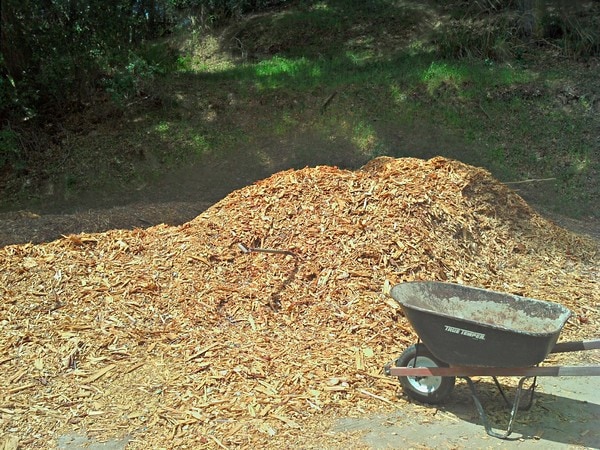 The Greenman Project - Mulch for the garden beds
