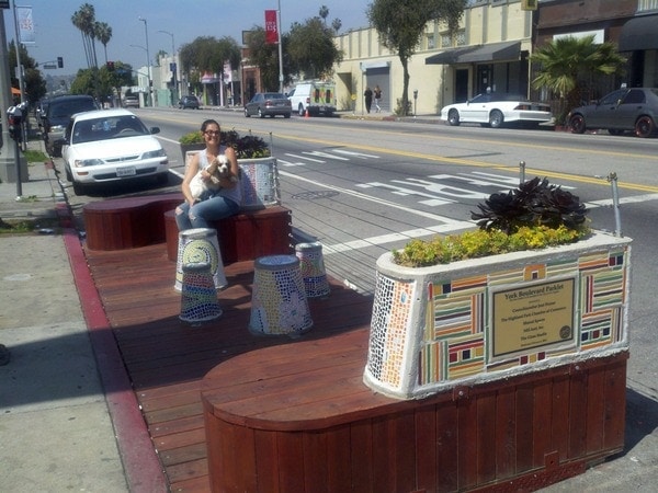 York Boulevard Parklet with Erin