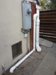 Rainwater Harvesting - RainHead with 6 inch first flush on wet system - The Greenman Project